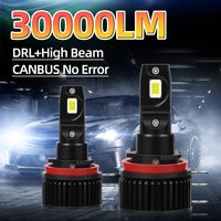 300W H15 Front Lamps 30000LM Canbus No Error LED Headlight Bulbs 6000K White Turbo Auto Headlamps 12V Plug And Play Car Lights