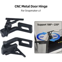 For U1/Bambu lab P2S/ X1/P Series 180/270° Metal Door Hinge Kits CNC Support More Space And Easy To Install For 3D Printer