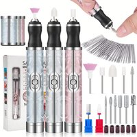 LINMANDA Many sets Electric Nail File Portable Manicure Pedicure Polishing Grinding Peeling Nail Drill for Fingernail Toenail