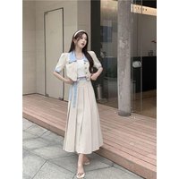 plus Size Faionable Women's Set Summer New Sle Slimming Skirt Cover up f Body Two Piece Set ort Sve Button Closure