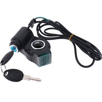 Electric Bicycle Thumb Throttle Voltage Display Switch Power with Key Lock