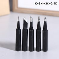 5Pcs/set 900M T I 900M T IS 900M T K Soldering Iron Tips Set Pure Copper Black Lead Free Welding Station Replace Repair Tools