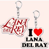 Singer Lana Del Rey Keychain for Accessories Bag Pendant Born To Die Ultraviolence Key Chain Ring Keychains Jewelry Fans Gift
