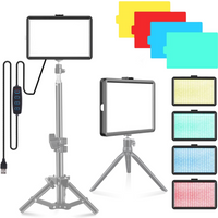 8 Inch Photo Studio LED 3000-6000k Lighting Video Fill Lamp Light Panel Photography for Live Streaming Youbube RGB