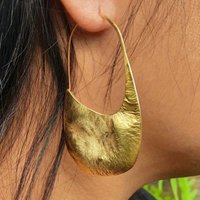 New Irregular Exaggerated Pleated Pendant Earrings For Women Fashion Temperament Jewelry Gold Color Ear Accessories Gifts
