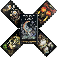 Midnight Magic Tarot Deck Of Mushrooms Cards A 78 Deck Oracle English Visions Divination Edition Borad Playing Games