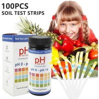 100x Soil Meter PH Tester Water Moisture Light Test Meter Kit Garden Lawns Plants Soil Acidity Test Strips Testing Instrument