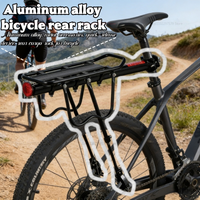 Mountain bike rear seat rack, bicycle rack, bicycle luggage rack, bicycle accessories, aluminum alloy quick release device,