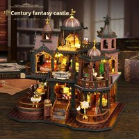 DIY Toy Model Handmade Assembly Wooden Edinburgh Castle Book Stand Ages 14+ 3d Wooden Puzzle