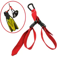 Scuba Diving Fin Mask Keeper Webbing Strap Carrier Diver Fin Holder with Quick Buckle