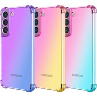 Gradient Airbag Shockproof TPU Case for Samsung Galaxy S26 Ultra S25 Edge S24 S23 FE S23 S22 Plus S21 Protective Cover Funda