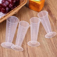 PP Liquid Measuring Cup 25/50/100/250/500ml Transparent Plastic Corrugated Cup Kitchen Supplies Large Capacity