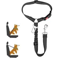 1/2pcs Dog Car Seatbelt Headrest Restraint Adjustable Reflective Pet Safety Seat Belt Clip Buckle Tether Large Medium Small Dogs