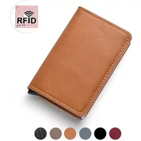 Smart Minimalist Anti-RFID Wallet for Men - Magic Protection Card Holder Keeps Your ID and Credit Cards Safe in A Slim Case