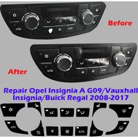 For Opel Insignia Accessories Interior Button Sticker for Insignia A G09 MK1 Climate Air Panel For Buick Regal Replacement parts