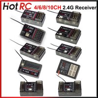 Hotrc 4/6/8/10 Channel 2.4GHz F-08A F-10A F-06AT F-08AT F-01AT Gyro Receiver for RC Car Boat Airplane Tank Robot Transmitter