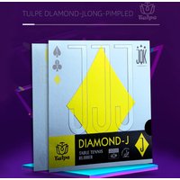 TULPE DIAMOND-J Table Tennis Rubber Long Pimpled No Sponge(with Sponge) Ping Pong Rubber for Training