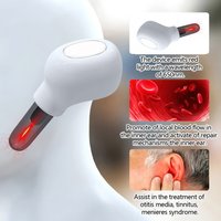1Pcs Painless 650nm Red Light Otology Laser Therapy Device - Ear Care Instrument for Tinnitus, Otitis Media & Deafness