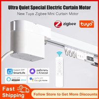 Tuya Zigbee Mini Inteligentny Silnik do Zasłon Elektryczny System Automatyczny do Zasłon Szyna Drążek Wspornik Alexa Alice Google Assistant Smartlife