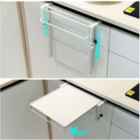 Cabinet Door Organizer Foldable Plate Storage Rack Over Cabinet Door Rust-Resistant Design Portable for Small Spaces No Drill