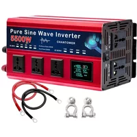 5500W 5000W 4000W Pure Sine Wave Inverter DC 12v To AC 110v/220v Voltage Converter Car Solar Power Inverter