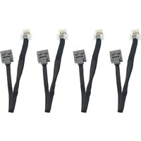 A93P 4Pcs 25CM 6-Core Wedo Male Turn 4-Core 9686 Conversion Cable Extension Cord Compatible For Lego Accessories