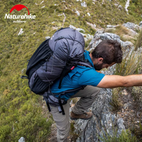 Sac à dos de randonnée Naturehike Rock, ultraléger, imperméable, pour le camping, l'escalade, les voyages, avec plusieurs compartiments, housse de pluie incluse