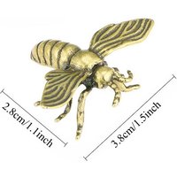 1Pc Solid Brass Insect Honeybee Figurines Miniatures Tea Pet Beetle Crafts Collection Desktop Small Ornaments Home Decor Child
