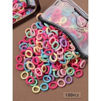 100/200/300/500pcs Y2K Solid Hair Ties For Daily Use For Women Hairstyles Casual,Woman Head Accessories, Woman Hair Accessories