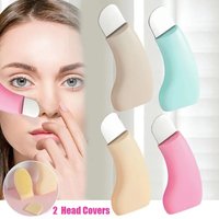Blackhead Remover Tool Stainless Steel Facial Scraper Tool Black Head Extractor with Silicone Brush Dust Cover Pore Skin Spatula