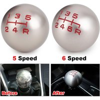 5/6 Speed Aluminum Matte Ball Shape Shift Gear Knob M10*1.5 for Honda Fit Civic City FD2 FN2 EP3 TYPE R DC2 DC5 Shift knob