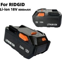 For AEG 18V Battery 8.0AH Lithium-Ion Battery For RIDGID R840087 R840085 L1815R L1850R L1830R R840083 Series Cordless Power Tool