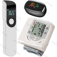 Wrist Blood Pressure Monitor Infrared Thermometer Tonometer BP Monitor Non Contact Infrared Medical Thermometer Pulse Oximeter