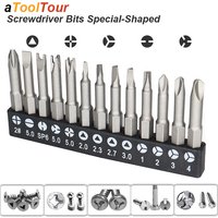Precision Y U Shaped Triangle Screwdriver Magnetic Bit 1/4in Inner Cross Three Points Screw Driver Security Tip For Power Drill
