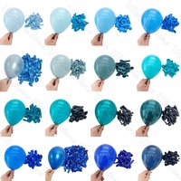 10/20/30 Stück blaue Geburtstagsballons 5/10/12/18 Zoll Metall blau Marineblau Babyblau Latexballon für Babyparty Geburtstag Hochzeitsdekoration