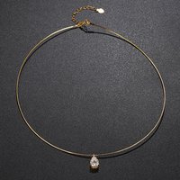 Serenity 2ct Pear Cut Moissanite Pendant Collar Necklace for Women Gift S925 Sterling Silver D Color Choker Neck Chain Jewelry
