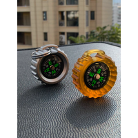 Keyword-Optimized Version Outdoor Survival Compass Necklace- Multifunctional Hiking Climbing Pendant with Scale, Portable Emerge