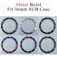 Miuksi 34mm ceramics bezel fit 36mm SUB watch replace accessories watch parts