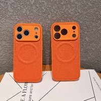 For Magsafe Magnetic Soft Silicone Case For IPhone Air 17 Pro Max 16 15 14 Plus Wireless Charging Leather Shockproof Bumper