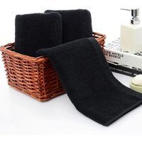 Black Towels Premium Black Hand Towels 100% Cotton Ultra Soft and Highly Absorbent Hotel & Spa Quality Hand Towels Home Supplies