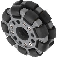 100mm Double Plastic Omni Directional Wheel Loading 20KG for Platform Robotic Kit 14049
