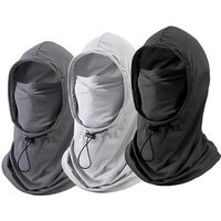 AliExpress NONE Summer Anti-UV Sun Hat With Mask Shawl Breathable Motorcycle Headscarf Ice Silk Pullover Cap Unisex Beach Cap For Outdoor Sports