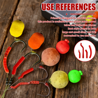 Artificial Bloodworm Bait Aligner for Carp Fishing Realistic Soft Worm Lure Quick Flip High Concealment Fishing Tackle