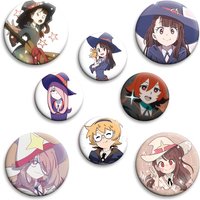 Anime Little Witch Academia Simple Button Pins Snap-on Design Brooches Daily Fashion Decoration Badges Ideal Gifts for Friends