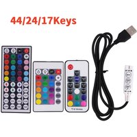 5V USB RGB Controller For 5050 2835 3528 COB Neon Led Strip Lights 3key 17key 24key 44keys RF IR Wireless Dimmer Remote Control