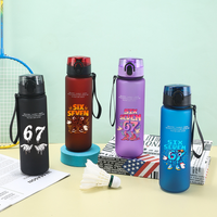 650ml Steal A Brainrot Water Bottles Cartoon Funny 67 Six Seven Boys Girls Fashion Portable Sports Bottle Birthday Party Gifts