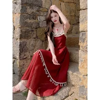 Woman Dress Sundress Slip Sleeveless Maxi Long Boho New in High Quality Luxury A Line Korean Fashion Aesthetic Dresses for Women