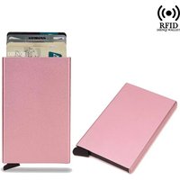 Women's Business Card Holder Slim Wallet Metal Rfid Pop-Up Case Bank Credit Visit Cardholder for Women Men Porta Carte Credito