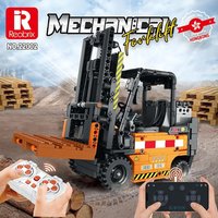 Reobrix 22002 RC Forklift Building Blocks APP Remote Control Engineering Vehicle Technical Bricks MOC Construction Toys for Boys image 4