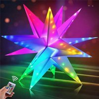 BIG star Smart LED RGB Star Light Bluetooth APP Control Night Lights Lamp for Gift Party Yard Tree Camping Home Decor
